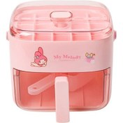 Resim Elmpaly Melody 48 Bölmeli Büyük Hello Kitty Buz Makinesi Saklama Kabı Pembe 