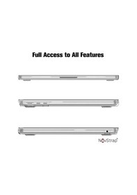 Resim NovStrap Apple Uyumlu MacBook Air 13.6 inç 2022 M2 Çip A2681 Kılıf Sert Rubber Parlak Kapak Koruyucu 