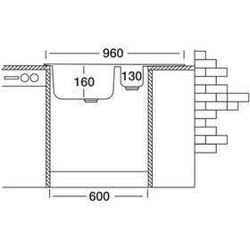 Resim Paslanmaz Çelik Eviye 50*100cm Gri 