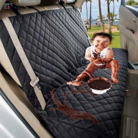 Resim Hasby Araç Arka Koltuk Çocuk Bebek Örtüsü Araba Koltuk Örtüsü Sıvı Geçirmez Oto Koltuk Kılıfı 140X120 cm 