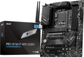 Resim Msı Pro B760-p Wıfı Ddr4 Soket 1700 Ddr4 5333 Oc Pcı-e,m.2 Usb3.2 Hdmı,dp, 1x 2.5g Lan Wı-fı 6e Atx Anakart 