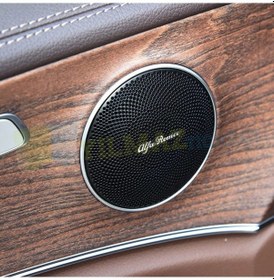 Resim Alfa Romeo Logo Hoparlör Sticker Arma Amblem Metal Yapışkanlı 2Ad 