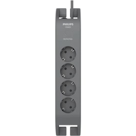 Resim Phılıps SPN3140A/62 4 Soket Akım Korumalı Priz 900 Joules 2mt Kablo (GRI)(1923) 