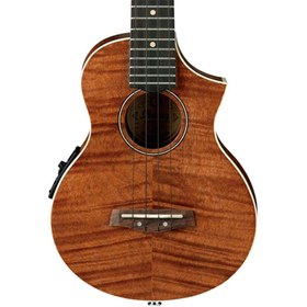 Resim Ibanez UEW15E Concert Akustik Elektro Ukulele - Open Pore Natural 