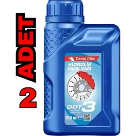 Resim Petrol Ofisi Dot3 Hidrolik Fren Yağı 500 ml x 2 Adet 