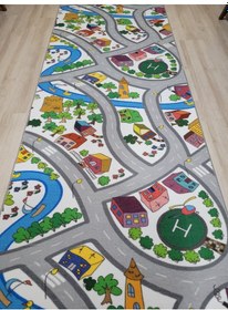Resim Arbese Çocuk Odası Halısı Antibakteriyel Yolluk Kreş Ve Anaokulu Halısı Cck01arbs Gri 