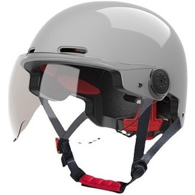 Resim Pangolin Outdoors Erkek Ve Kadın Yazlık Güneş Koruma Elektrikli Araç Kaskı Smo83v Açık Gri 