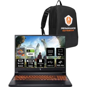 Resim Acer Nitro V 16 Aı Amd Ryzen 5 8645HS 16GB 2tb SSD RTX4050/6GB 85W 16" Fhd+ 165Hz Windows 11 Pro Taşınabilir Bilgisayar & Per4 Çanta NHQRVEY004P389 