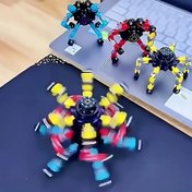 Resim Değişken Döner Üstlü Eğitici Mekanik Fidget Spinner, Sürpriz Parmak Ucu Spinner Oyuncak 