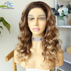 Resim CANDY KUMRAL SARIŞIN OMBRELİ DALGALI PROTEİN FİBER SENTETİK DANTEL PERUK 