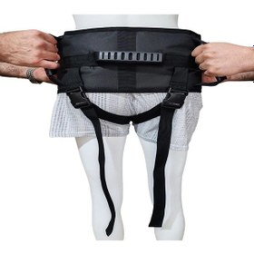 Resim Ozclife Hasta Yürüteç Kemeri Bacak Arası Destekli Siyah Kemer 