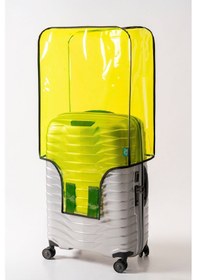 Resim Trink Çanta Şeffaf Valiz Ve Bavul Kılıfı Neon Renk Pvc Neon Sarı 
