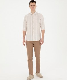 Resim Pierre Cardin Erkek Kahverengi Pantolon Kanvas-chino 50285534-vr197 Kahverengi 