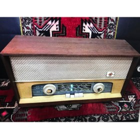Resim Pye T36 Antika Lambalı Radyo Fm Kiti Takılı Ahşap Kasalı 
