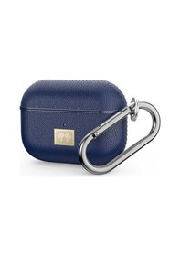 Resim Wlons Apple Uyumlu AirPods Pro Kılıf Deri Görünümlü Askılı Koruma Kılıfı Lacivert 