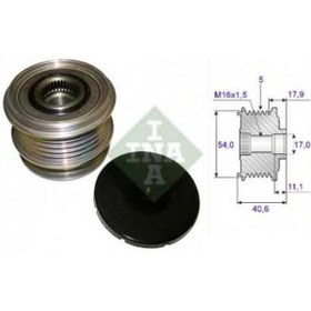 Resim İna Ina Alternatör Kasnak Rulmanlı 5-kanal Ford Mondeo/s-max-volvo C30/c70/s40/s60/v50/v70/xc60/xc70 
