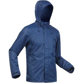 Resim Decathlon Quechua Erkek Outdoor Yağmurluk Mavi - Mh100 