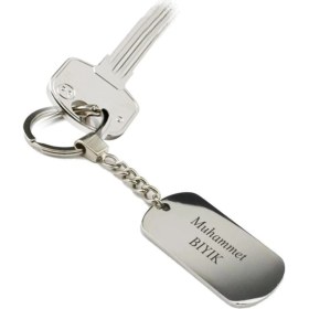 Resim Pigado Özel Tasarım Künye Çelik Anahtarlık 