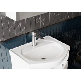 Resim KAREN BANYO Kaiser 50 Cm Dolap Uyumlu Seramik Lavabo 
