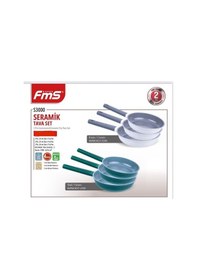 Resim Fms Seramik 3 Parça Tava Seti Yeşil - 20-24-28 Cm - S3000ysl Yeşil 