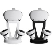 Resim Oculus Quest 2 İçin Jys-oc002 Vr Braketi Masaüstü Depolama Rafı Siyah 