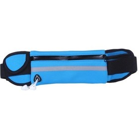 Resim Açık Hava Spor Bel Çantası Unisex - Mavi 