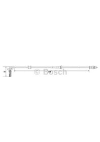 Resim BOSCH 265007533 ABS SENSÖRÜ ARKA SAĞ KANGOO 01- 