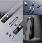 Resim Woody Sofia Cep Tipi 60w Bas Aç Type-c,iphone Şarj,micro Usb Hızlı Şarj Data Kablo Seti 