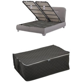 Resim Adarya Home Çekyat Baza Tipi Hurç-Baza Alti Kazak-Yastik-Pike Saklama Hurcu 22 x 40 x 60 Gri 