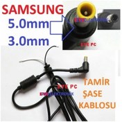Resim Notebook Laptop Tamir Kablosu Şase 5.0-3.0Mm Samsung Adaptör Tami 