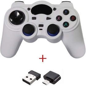 Resim Samdoo Beyaz 2.4g Kablosuz Oyun Kolu - Android, Tv, Bilgisayar, Pc360, Tvbox, Steam Uyumlu - Mıcro Otg Desteği 