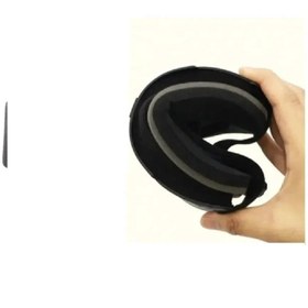 Resim MYG Motosiklet Cross Gözlüğü Lüx Model Süngerli Bant Lastikli Açık Kask Ve Kross Gözlük 