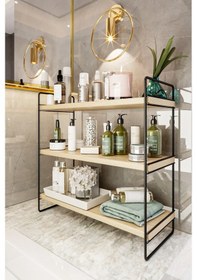 Resim Bino Bino Black Masa Üstü Düzenleyici Organizer Rafı Mutfak Rafı 