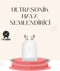 Resim AyrStore USB Şarjlı Mini USB Nemlendirici LED Işıklı Masaüstü Cihaz 