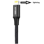 Resim GERLAX D2 2.4a Qqc 3.0 Lightning Iphone Uyumlu Örgülü Data Ve Şarj Kablosu 