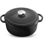 Resim Kitchenware Elegance Siyah Derin Döküm Tencere 24 Cm Voeux