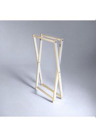 Resim Ahşap Kirli Çamaşır Sepeti, Banyo Düzenleyici Çamaşır Sepeti Beyaz 