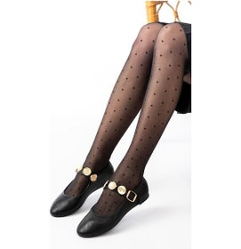 Resim İnf-6363 Siyah Baret Tokalı Günlük Bayan Ayakkabı Siyah 