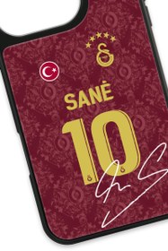 Resim Galatasaray Leroy Sane 3. Forma İmzalı Cam Telefon Kılıfı - iPhone 16 Pro 