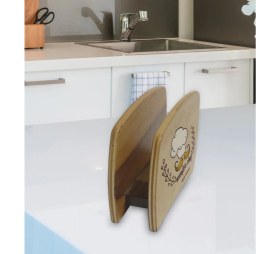 Resim BK Kişiye Özel Master Chef Tasarımlı Lüks Ahşap Peçetelik-12 