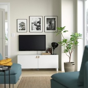 Resim Tv sehpası, beyaz, 120x42x48 cm, LAPPVIKEN 
