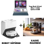 Resim Roborock Ultra Premium Istasyonlu Robot Süpürge Beyaz, 240dk | Akıllı Çift Temizleme Gücü | Lambader Hdy 