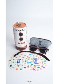 Resim 6-12 Yaş Çocuk Güneş Gözlüğü Mocha Chocolate Kahverengi 