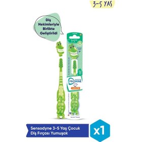 Resim Sensodyne Promine 3-5 Yaş Çocuk Timsah Karakterli Yumuşak Diş Fırçası 