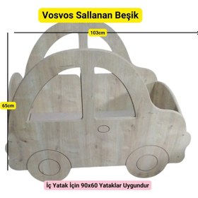 Resim Mukotoys Vosvos Temalı Sallanan Beşik Açık Meşe 