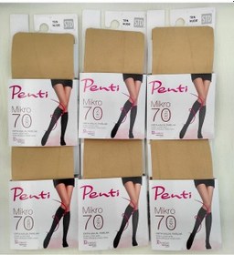 Resim Penti Mikro 70 Pantolon Çorabı - Dizaltı Çorap 6'lı 001 