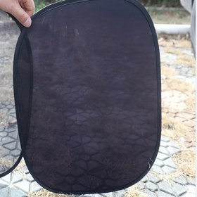 Resim Hightower 2 Adet Statik Yapışan Araç Yan Cam Film Güneşlik Siyah Siyah 