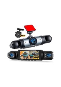 Resim Mpıa Cc-43 4 Lens 3.18" Ips Ekran G-sensör Üç Kamera Ve Geri Görüş Kameralı Araç Kamerası 