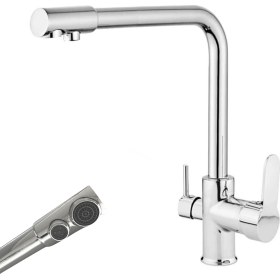 Resim Evora 3 Yollu Su Arıtma Musluğu Üç Yollu Musluk 