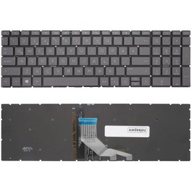Resim Notespare HP Uyumlu Pavilion Gaming 15-dk0017nt (8UF06EA), 15-dk0018nt (8UF66EA) Işıklı Klavye Füme TR 